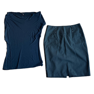 Skirt outfit Jules Leopold size 10 with moda small shirt in box 27 #1